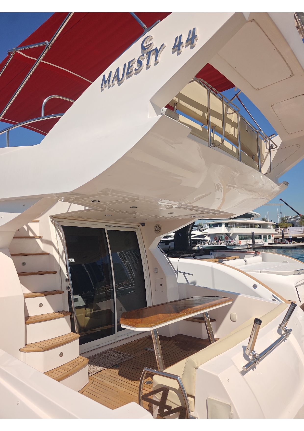 44ft yacht marina from outside